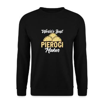 Pierogi polonais - Sweat-shirt Unisexe - noir - Devant - Alina (178cm) & Michal (187cm)