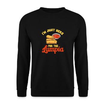 Lumpia Filipino Food Philippines - Unisex Sweatshirt - black - Front - Alina (178cm) & Michal (187cm)