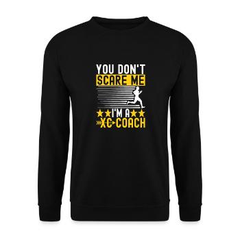 XC Running Lauf Läufer Cross Country - Unisex Pullover - Schwarz - Vorne - Alina (178cm) & Michal (187cm)