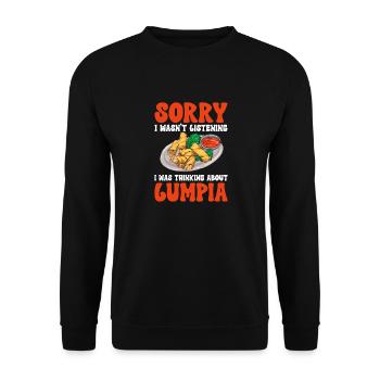 Lumpia Cuisine philippine Philippines - Sweat-shirt Unisexe - noir - Devant - Alina (178cm) & Michal (187cm)