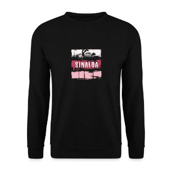 Sinaloa Mexiko Urlaub Souvenir Abstrakt Künstlerisch - Unisex Pullover - Schwarz - Vorne - Alina (178cm) & Michal (187cm)