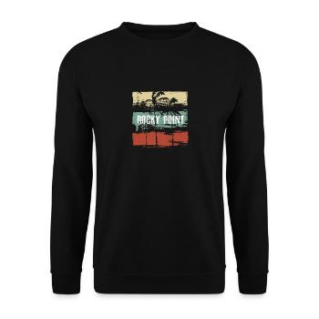 Rocky Point Mexico Puerto Penasco Artistic - Unisex Sweatshirt - black - Front - Alina (178cm) & Michal (187cm)