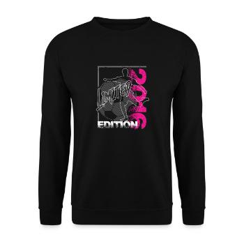 Limited Edition 2016 Limited Edition Fußball - Unisex Pullover - Schwarz - Vorne - Alina (178cm) & Michal (187cm)