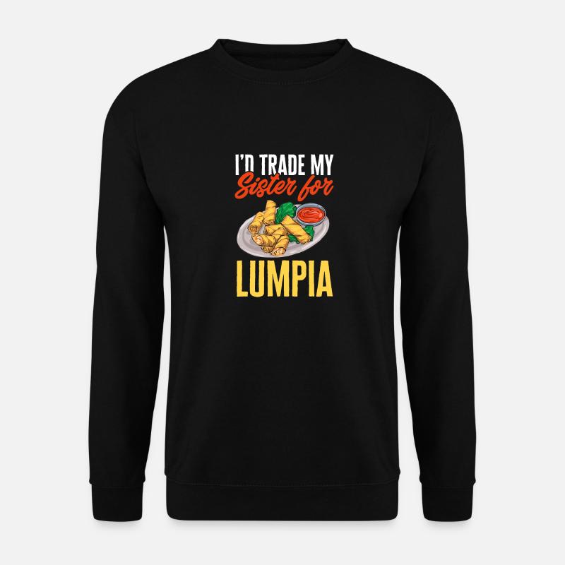 Lumpia Philippinisches Essen Philippinen - Unisex Pullover - Schwarz