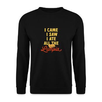 Lumpia Cuisine philippine Philippines - Sweat-shirt Unisexe - noir - Devant - Alina (178cm) & Michal (187cm)