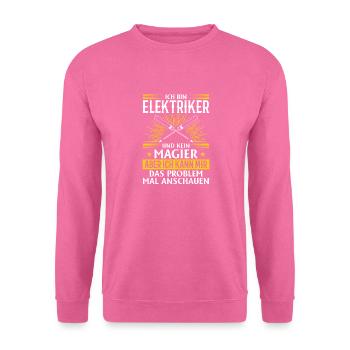 Electrician More than just spark magic - Unisex Sweatshirt - pink - Front