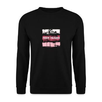 Pacific Palisades Kalifornien Urlaubssouvenir - Unisex Pullover - Schwarz - Vorne - Alina (178cm) & Michal (187cm)
