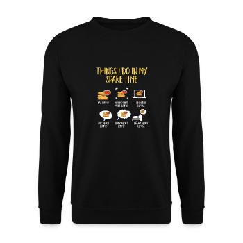 Lumpia Cuisine philippine Philippines - Sweat-shirt Unisexe - noir - Devant - Alina (178cm) & Michal (187cm)