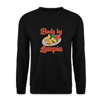 Lumpia Cuisine philippine Philippines - Sweat-shirt Unisexe - noir - Devant - Alina (178cm) & Michal (187cm)