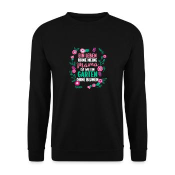 Maman pour la fête des mères - Sweat-shirt Unisexe - noir - Devant - Alina (178cm) & Michal (187cm)