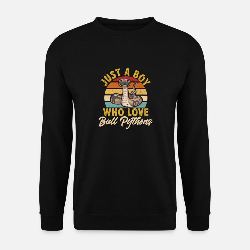 Ball Python Snake King Python - Sweat-shirt Unisexe - noir