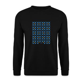 Lisbonne - Carrelage Portugal - Sweat-shirt Unisexe - noir - Devant - Alina (178cm) & Michal (187cm)