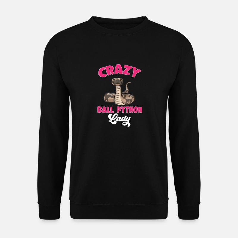 Ball Python Schlange Königspython - Unisex Pullover - Schwarz