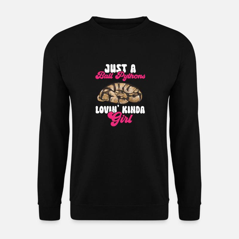 Ball Python Snake King Python - Sweat-shirt Unisexe - noir