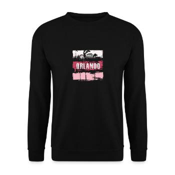 Orlando Florida Urlaub Souvenir Zusammenfassung - Unisex Pullover - Schwarz - Vorne - Alina (178cm) & Michal (187cm)