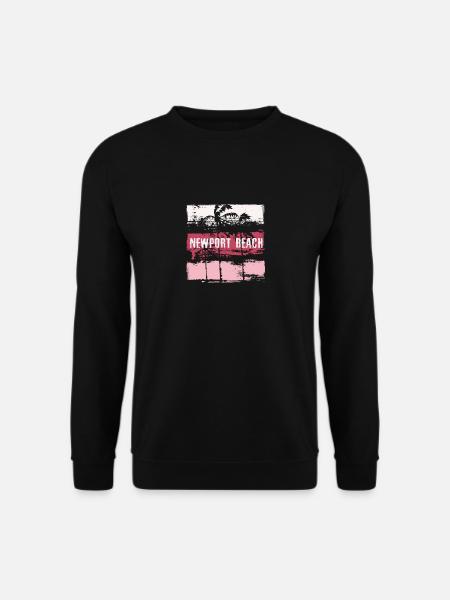 Newport Beach California Vacation Souvenir - Unisex Sweatshirt - black