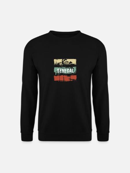 Sénégal Afrique Artistique Vacances Souvenir Abstrait - Sweat-shirt Unisexe - noir