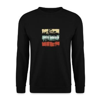 Saint-Domingue, République dominicaine, Artistique - Sweat-shirt Unisexe - noir - Devant - Alina (178cm) & Michal (187cm)