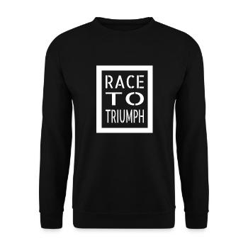 Pur-sang Racing drôle citation cadeau d’anniversaire - Sweat-shirt Unisexe - noir - Devant - Alina (178cm) & Michal (187cm)