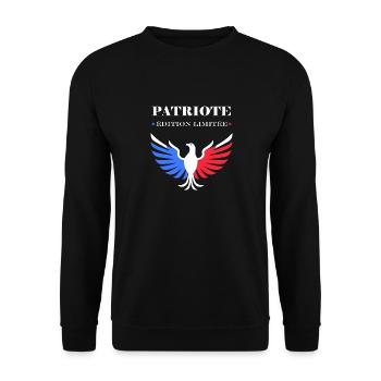 patriote édition limitée - Sweat-shirt Unisexe - noir - Devant - Alina (178cm) & Michal (187cm)