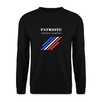patriote édition limitée - Sweat-shirt Unisexe - noir - Devant - Alina (178cm) & Michal (187cm)