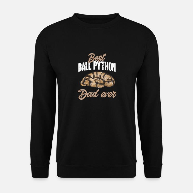 Ball Python Schlange Königspython - Unisex Pullover - Schwarz