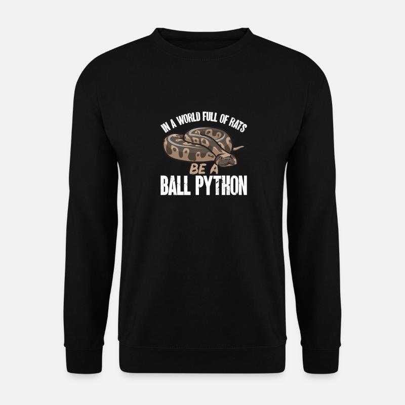 Ball Python Snake King Python - Sweat-shirt Unisexe - noir