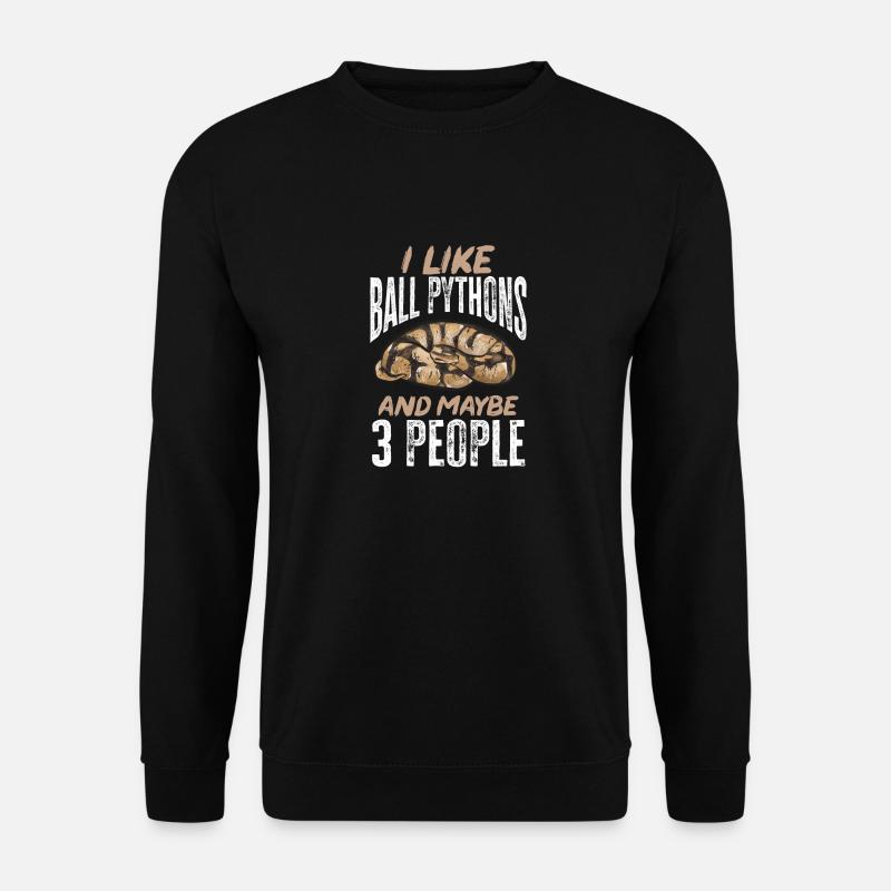Ball Python Schlange Königspython - Unisex Pullover - Schwarz