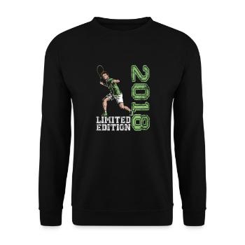Limited Edition 2018 Limited Edition Tennis - Unisex Pullover - Schwarz - Vorne - Alina (178cm) & Michal (187cm)