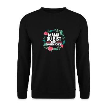 Mom Mother's Day Mom - Unisex Sweatshirt - black - Front - Alina (178cm) & Michal (187cm)