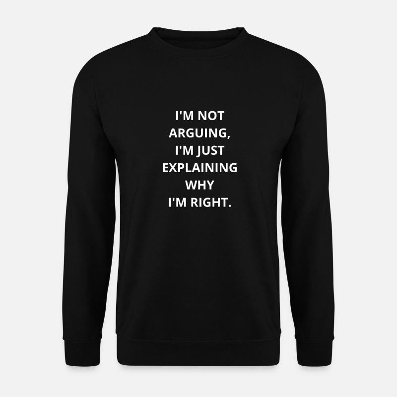 Sarcastic Explanation: Funny - Unisex Sweatshirt - black