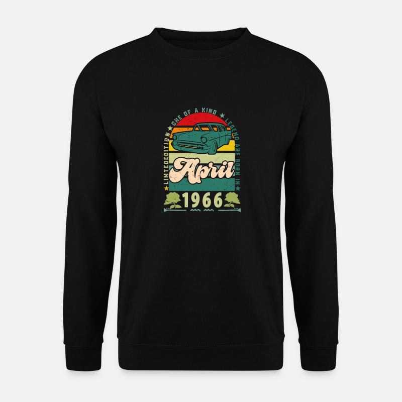 April 1966, April 1966, April 1966. - Unisex Pullover - Schwarz