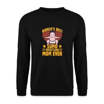 La meilleure maman de lutte de sumo au monde - Sweat-shirt Unisexe - noir - Devant - Alina (178cm) & Michal (187cm)