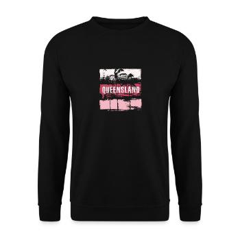 Queensland Australie vacances Souvenir abstrait - Sweat-shirt Unisexe - noir - Devant - Alina (178cm) & Michal (187cm)