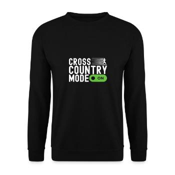 XC Running Lauf Läufer Cross Country - Unisex Pullover - Schwarz - Vorne - Alina (178cm) & Michal (187cm)