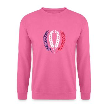 France patriote - Sweat-shirt Unisexe - rose - Devant