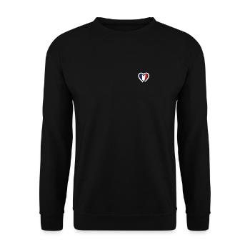 France patriote - Sweat-shirt Unisexe - noir - Devant - Alina (178cm) & Michal (187cm)