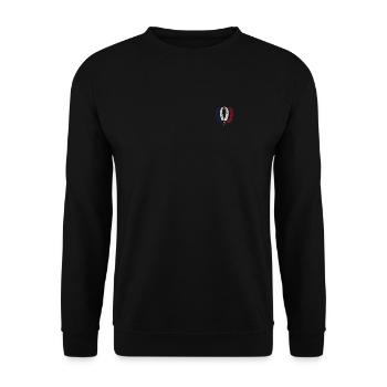 France patriote - Sweat-shirt Unisexe - noir - Devant - Alina (178cm) & Michal (187cm)