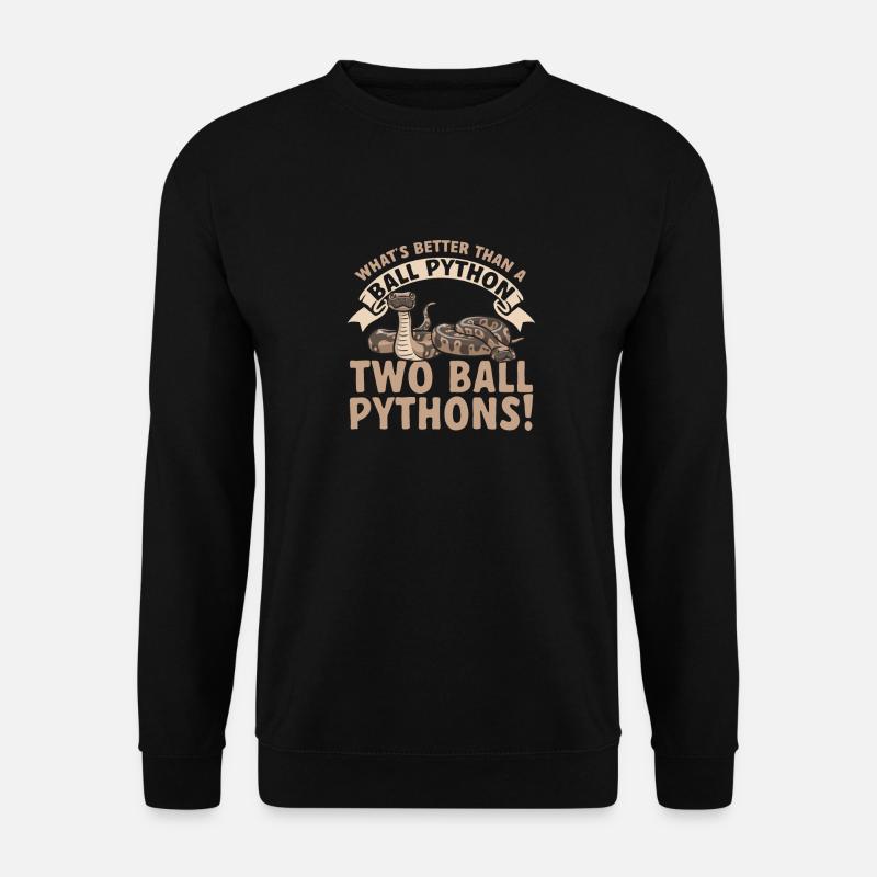 Ball Python Snake King Python - Sweat-shirt Unisexe - noir