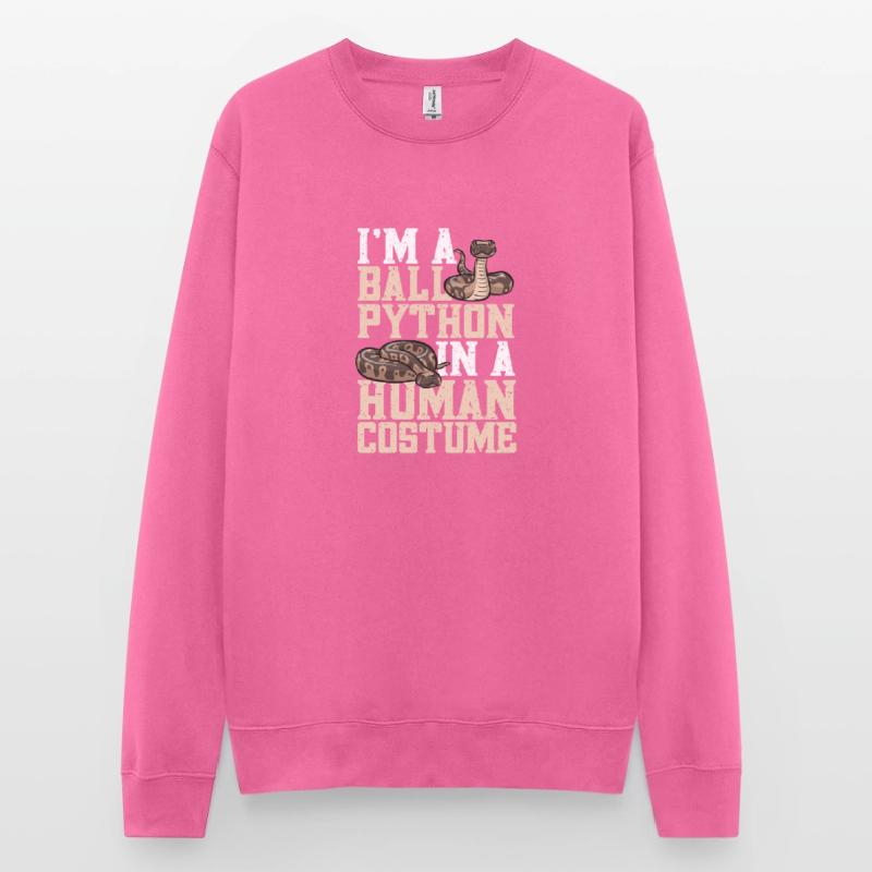 Ball Python Schlange Königspython Unisex Pullover