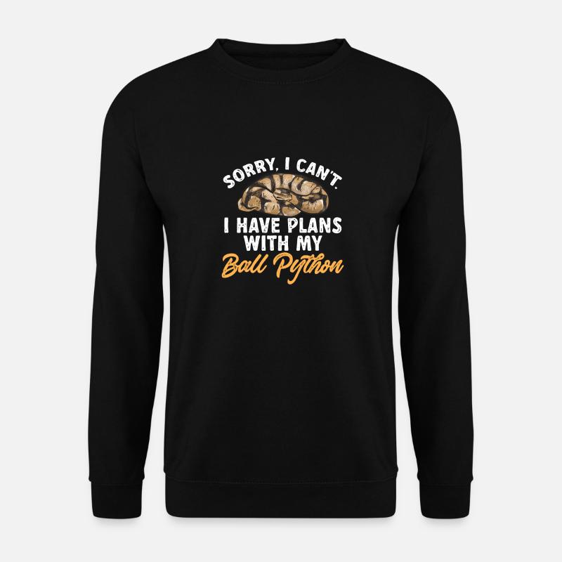 Ball Python Schlange Königspython - Unisex Pullover - Schwarz