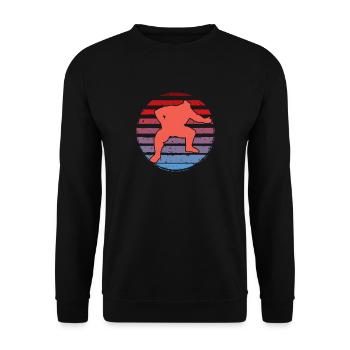 Sumo - Unisex Sweatshirt - black - Front - Alina (178cm) & Michal (187cm)