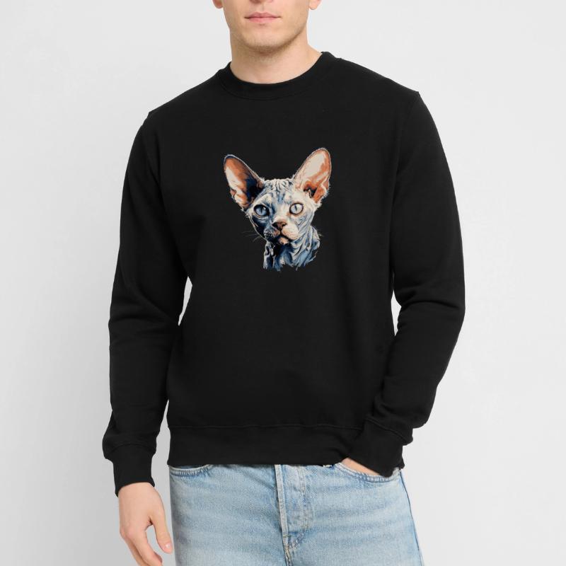 Devon Rex Kätzchen Devon Rex Katze Unisex Pullover