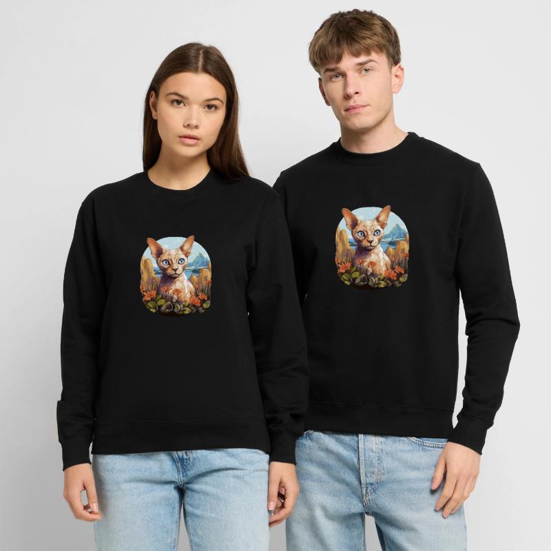Devon Rex Kätzchen Devon Rex Katze Unisex Pullover