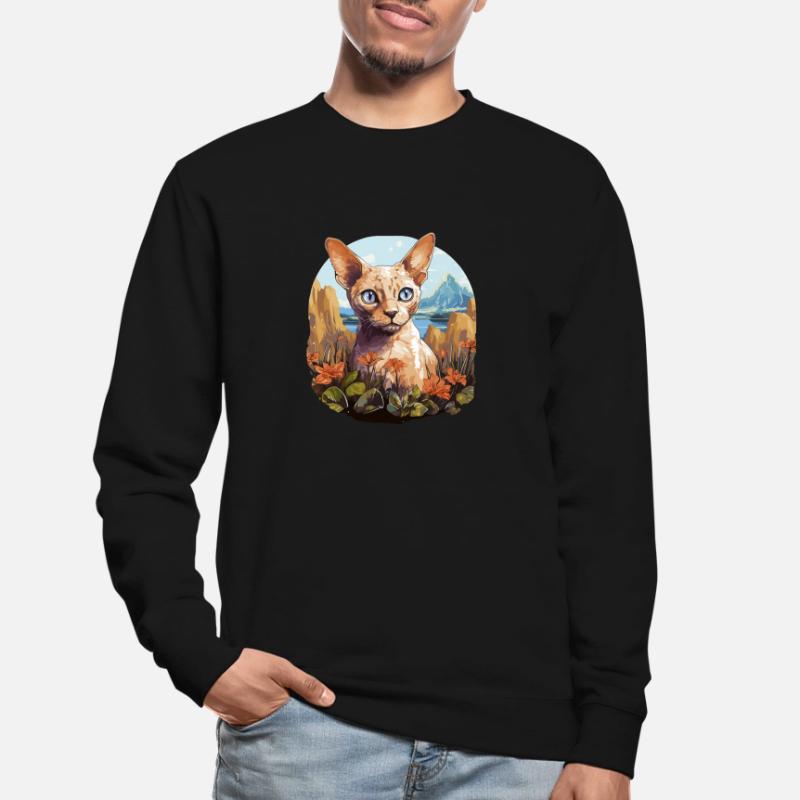 Devon Rex Kitten Devon Rex Cat Unisex Sweatshirt