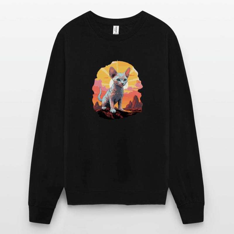 Chaton Devon Rex Chat Devon Rex Sweat-shirt Unisexe