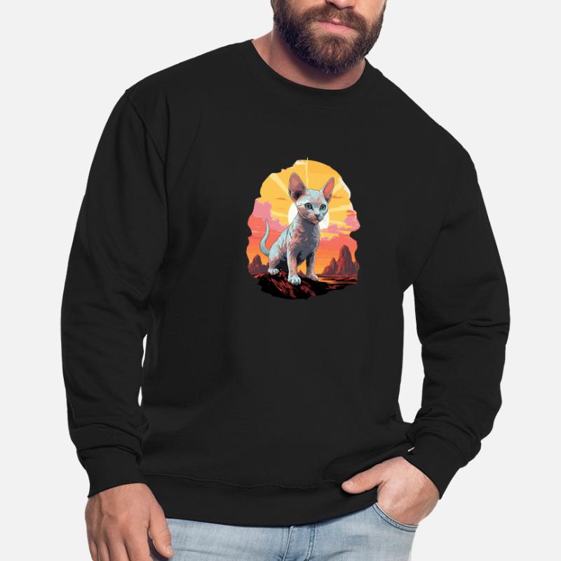 Chaton Devon Rex Chat Devon Rex Sweat-shirt Unisexe