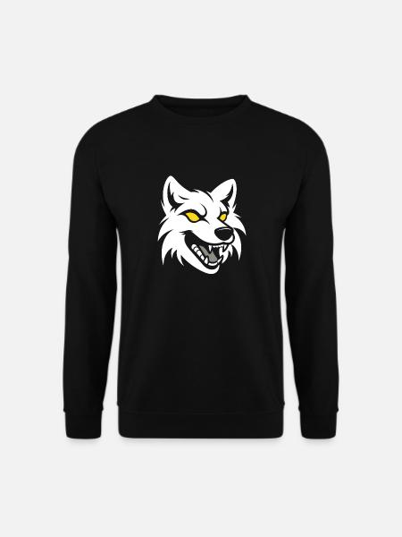 wolf - Unisex Sweatshirt - black