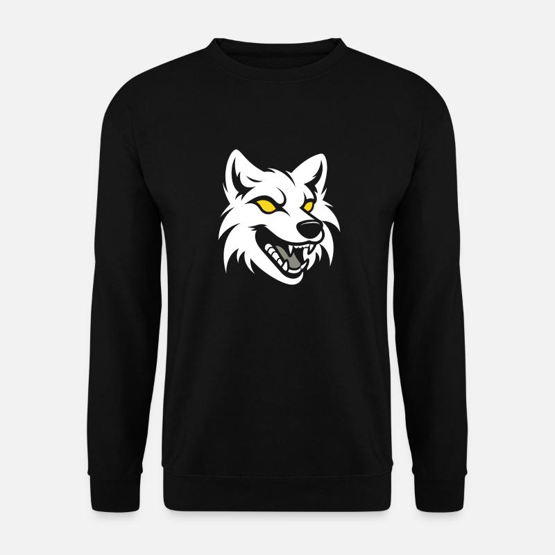 wolf - Unisex Sweatshirt - black
