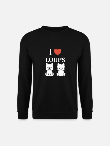 Humour loup - Sweat-shirt Unisexe - noir